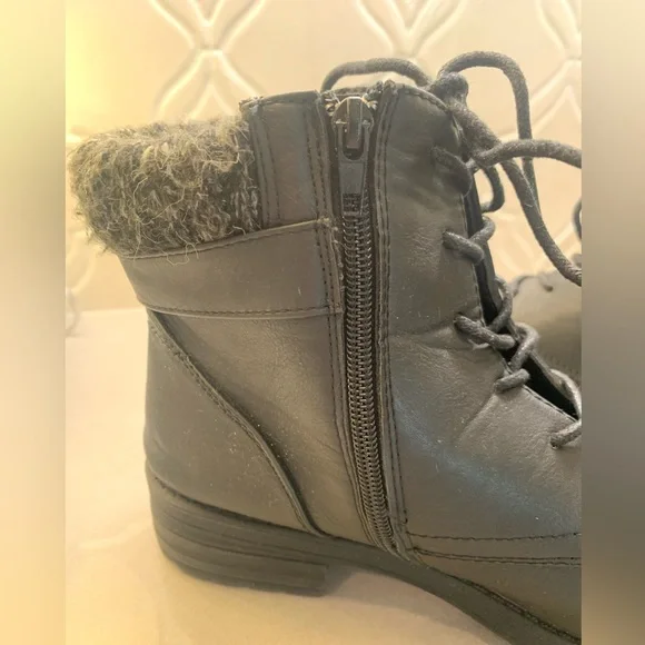 UNIONBAY ~ Stockholm Combat Boots Black Size 8 - Picture 10 of 14